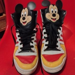 Adidas  Jeremy Scott Mickey mouse high tops size 11